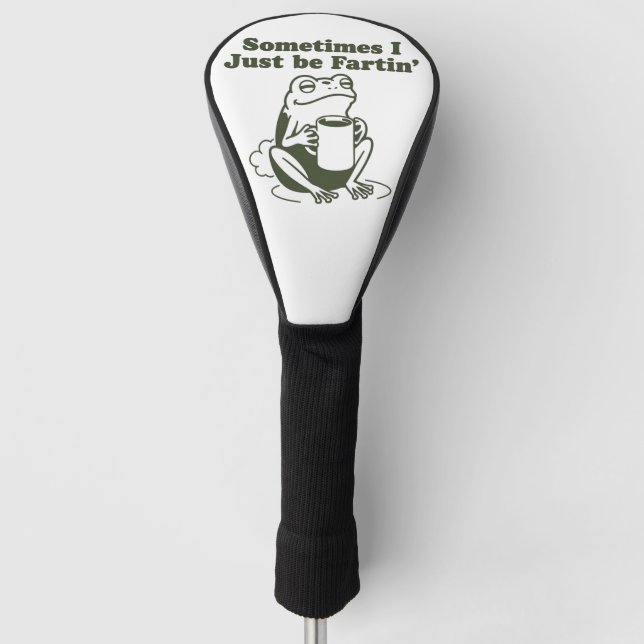 Funda Para Palo De Golf A veces simplemente soy una rana divertida descont (Anverso)