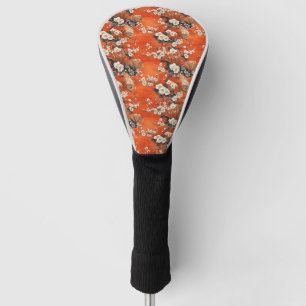 Funda Para Palo De Golf Abanico japonés de flor de cerezo patrón (1)