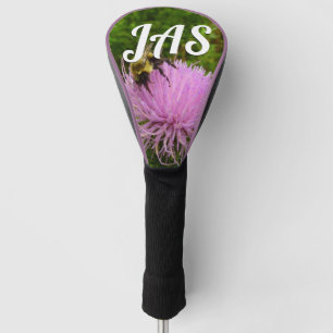 Funda Para Palo De Golf Abeja en Flor de Cardo Naturaleza