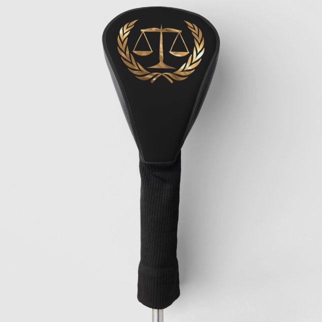 Funda Para Palo De Golf Abogado de la ley Gold (Anverso)