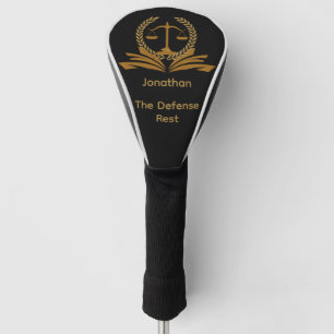 Funda Para Palo De Golf Abogado defensor retirado divertido