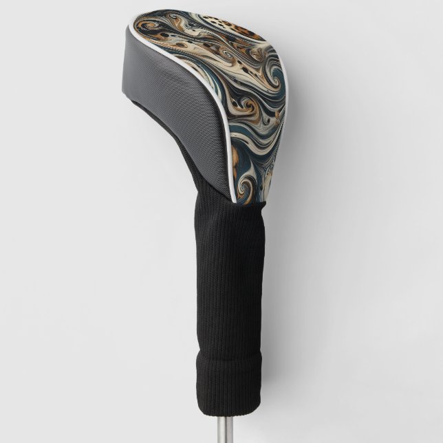 Funda Para Palo De Golf Abstract Leopard Print Swirl (Angulado)
