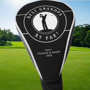 Funda Para Palo De Golf Abuelo el Mejor Por Par Golfista Elegante Negro y