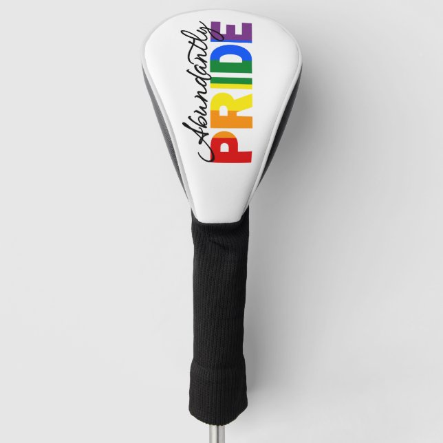 Funda Para Palo De Golf Abundantemente Orgulloso Rainbow Gay Orgullosa cub (Anverso)