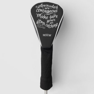 Funda Para Palo De Golf ACTITUDES personalizado monograma portapapeles