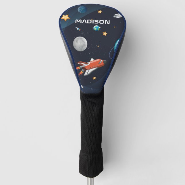 Funda Para Palo De Golf Actividad del espacio ultraterrestre en la Galaxia (Anverso)