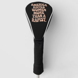 Funda Para Palo De Golf Activista feminista de la protesta anti Trump anti