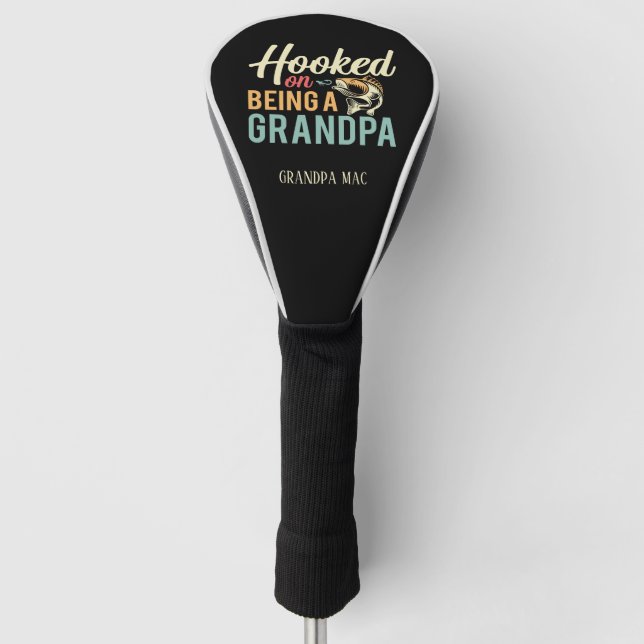 Funda Para Palo De Golf Adicto a ser abuelo (Anverso)