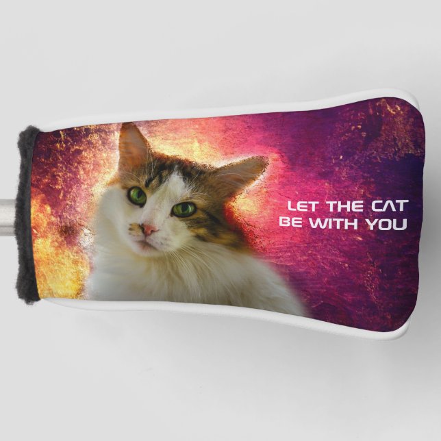 Funda Para Palo De Golf Adorable Cute Calico Cat (Anverso)