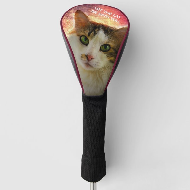 Funda Para Palo De Golf Adorable Cute Calico Cat (Anverso)