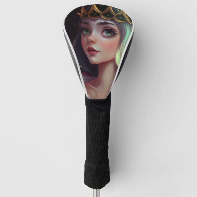 Funda Para Palo De Golf Adorable Gran Reina de los Ojos (Anverso)