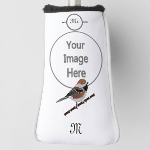 Funda Para Palo De Golf Adorable Personalizado de pájaros boreales de poll