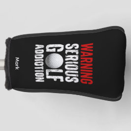 Funda Para Palo De Golf Advertencia de Golf Seria Adicción Divertido Golfi