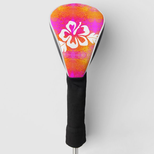 Funda Para Palo De Golf Agradable Resumen Sunny Hibiscus   (Anverso)