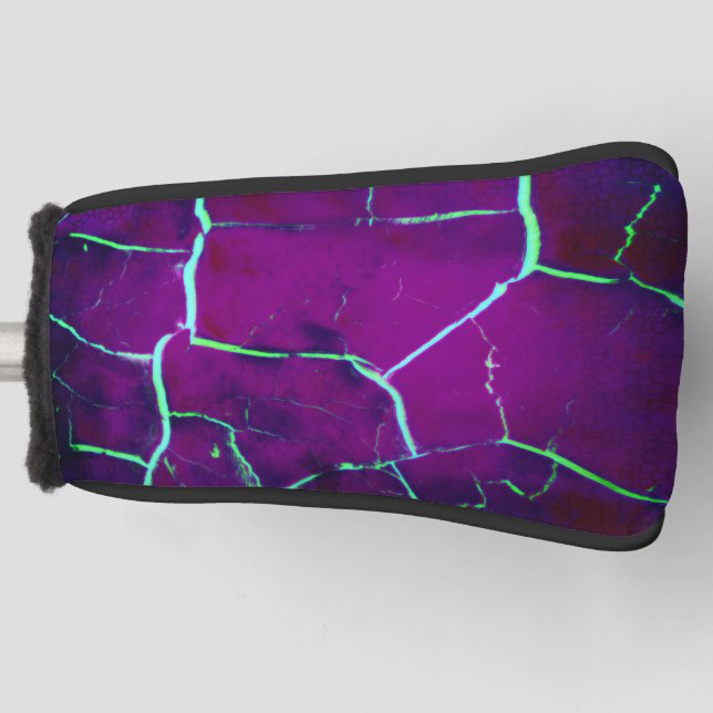 Funda Para Palo De Golf Agrietado -Deep Purple (Anverso)