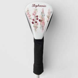 Funda Para Palo De Golf Aguada de Flor de Cerezo, Agregar Nombre