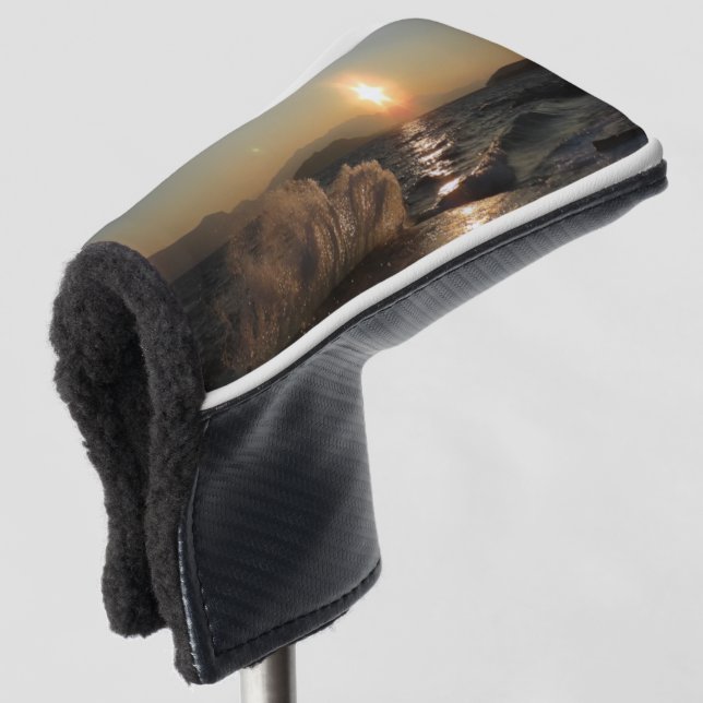 Funda Para Palo De Golf Aguas rompeolas en Croacia hermosa puesta de sol (Anverso 3/4)