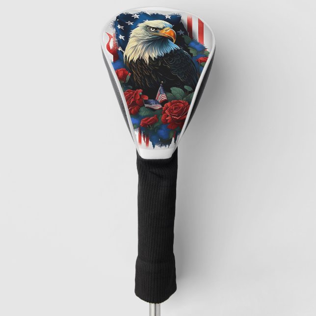 Funda Para Palo De Golf Águila americana (Anverso)