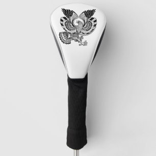 Funda Para Palo De Golf Águila con bandera estadounidense Color de la cabe