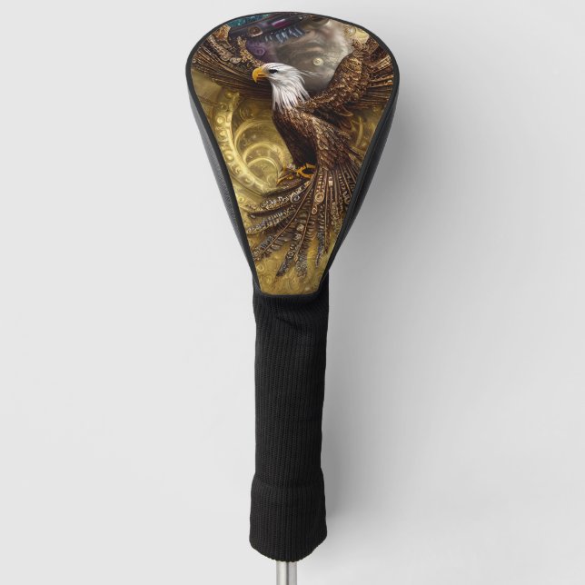 Funda Para Palo De Golf Aguila encantadora de steampunk (Anverso)