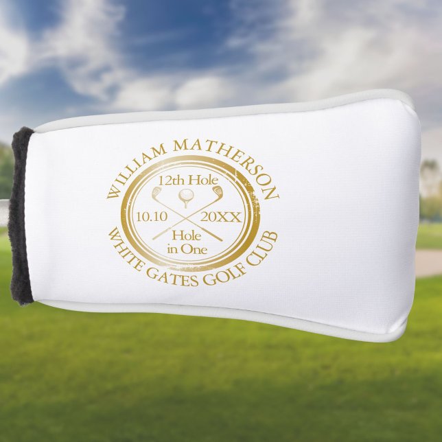 Funda Para Palo De Golf Agujero personalizado en un oro clásico (Subido por el creador)