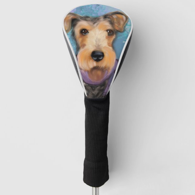 Funda Para Palo De Golf Airedale Terrier (Anverso)