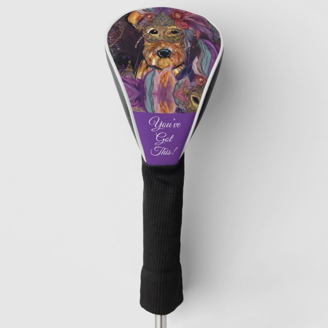FUNDA PARA PALO DE GOLF AIREDALE TERRIER (Anverso)