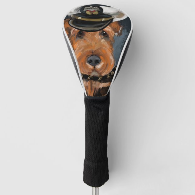 FUNDA PARA PALO DE GOLF AIREDALE TERRIER (Anverso)