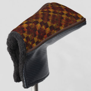 Funda Para Palo De Golf Ajedrez deformado extremadamente sucio de óxido o 