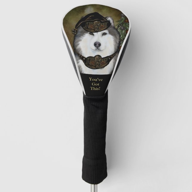 Funda Para Palo De Golf Alaskan Malamute (Anverso)