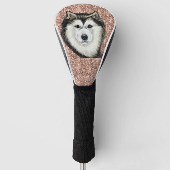 Funda Para Palo De Golf Alaskan Malamute (Anverso)