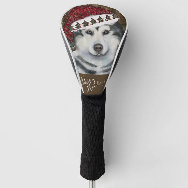 Funda Para Palo De Golf Alaskan Malamute (Anverso)