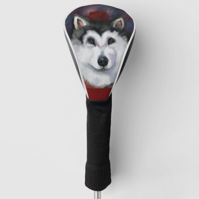 FUNDA PARA PALO DE GOLF ALASKAN MALAMUTE (Anverso)