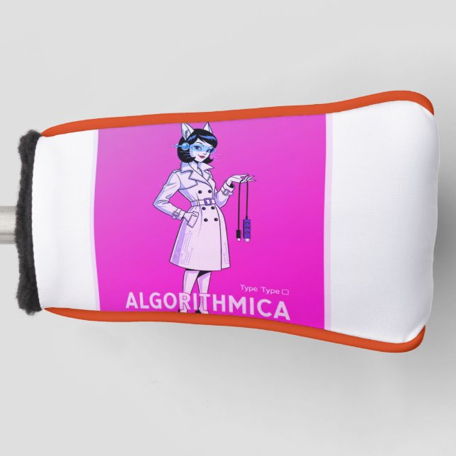 Funda Para Palo De Golf Algorithm Cat Spirit Girl – Golf Accessories Colle (Anverso)