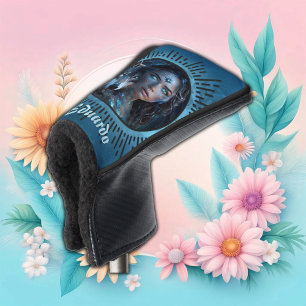 Funda Para Palo De Golf Alianza celestial el lobo y la bella mujer
