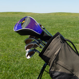Funda Para Palo De Golf Alienígena en una nave espacial con camiseta de Nu