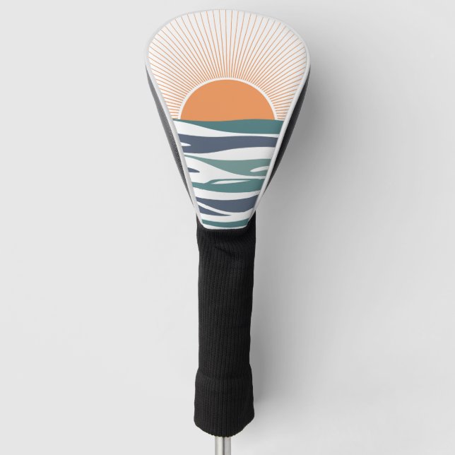 Funda Para Palo De Golf Amanecer junto al mar (Anverso)