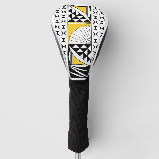 Funda Para Palo De Golf Amanecer nativo del suroeste en amarillo (Anverso)