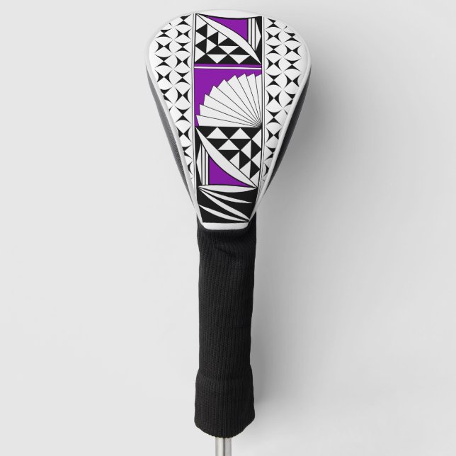 Funda Para Palo De Golf Amanecer nativo del suroeste en morado (Anverso)