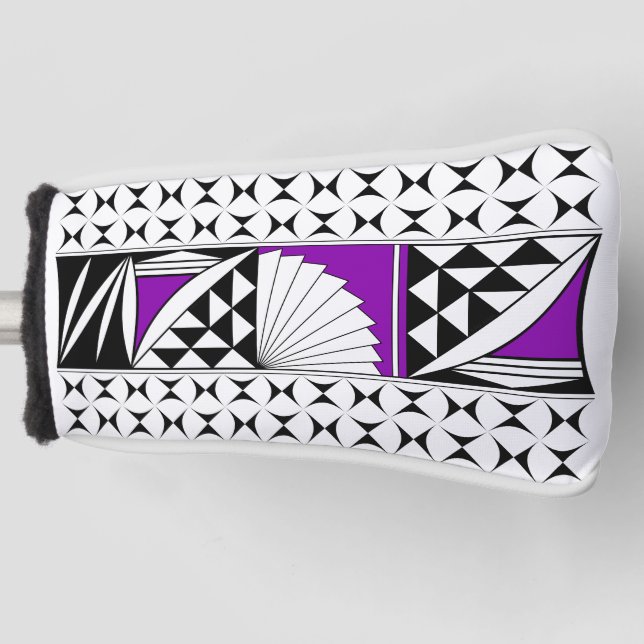 Funda Para Palo De Golf Amanecer nativo del suroeste en morado (Anverso)