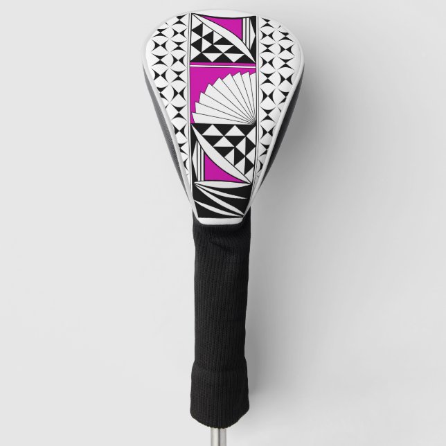 Funda Para Palo De Golf Amanecer nativo del suroeste en rosa (Anverso)