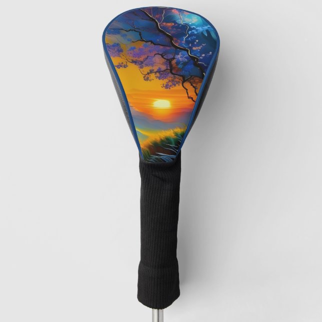 Funda Para Palo De Golf Amanecer sobre el estanque (Anverso)