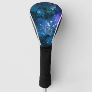 Funda Para Palo De Golf Amantes de la Galaxia Espacio Estrellado Cielo Azu