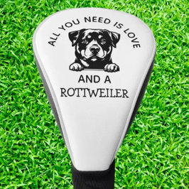 Funda Para Palo De Golf Amantes de Rottweiler Golfistas