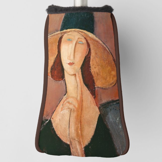 Funda Para Palo De Golf Amedeo Modigliani - Jeanne Hebuterne en gran Gorra (Girar 90)