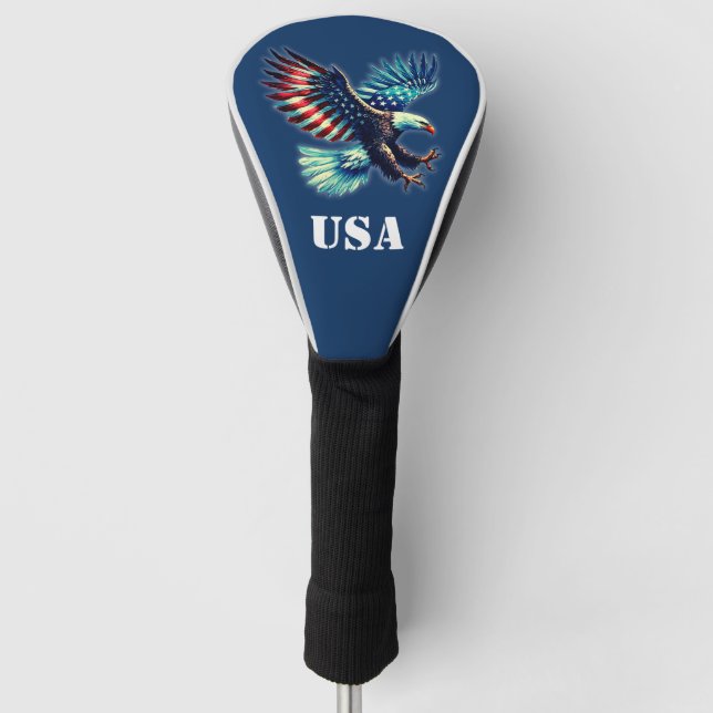 Funda Para Palo De Golf American Eagle Patriotic USA (Anverso)