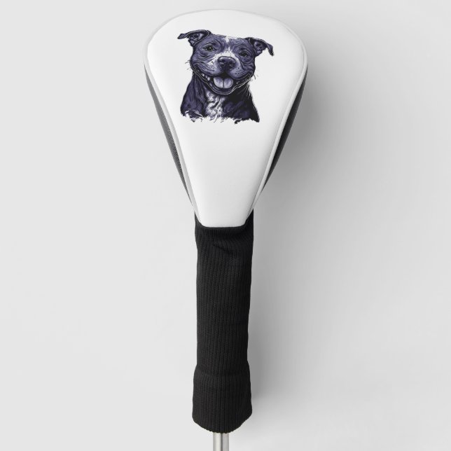 Funda Para Palo De Golf American Staffordshire Terrier (Anverso)