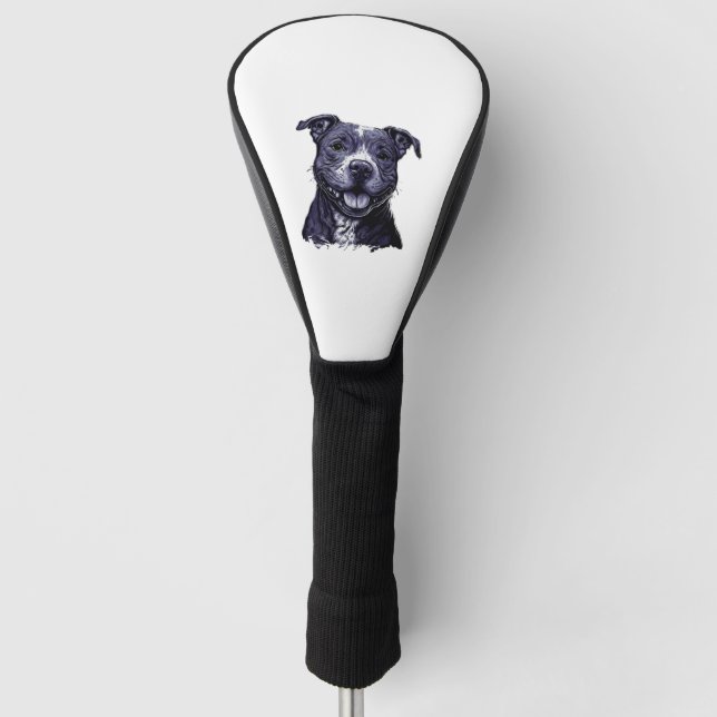 Funda Para Palo De Golf American Staffordshire Terrier (Anverso)