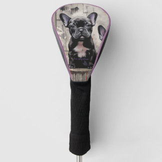 Funda Para Palo De Golf Amigable Bulldog francés Perros de Cachorro 003 -