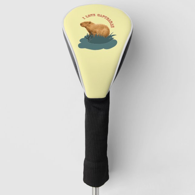 Funda Para Palo De Golf Amo a los carpinchos (Anverso)
